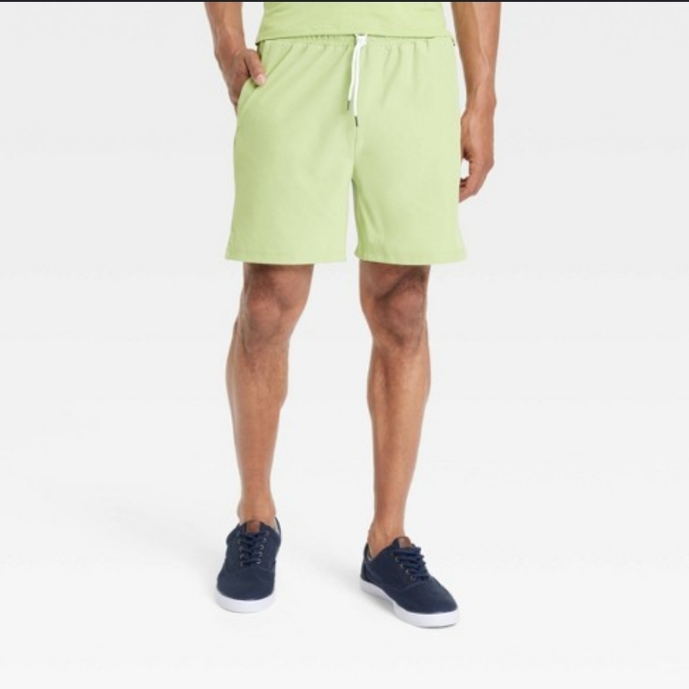 All In Motion Men's NWT Arch Green Hybrid Shorts 6" Size 2XL